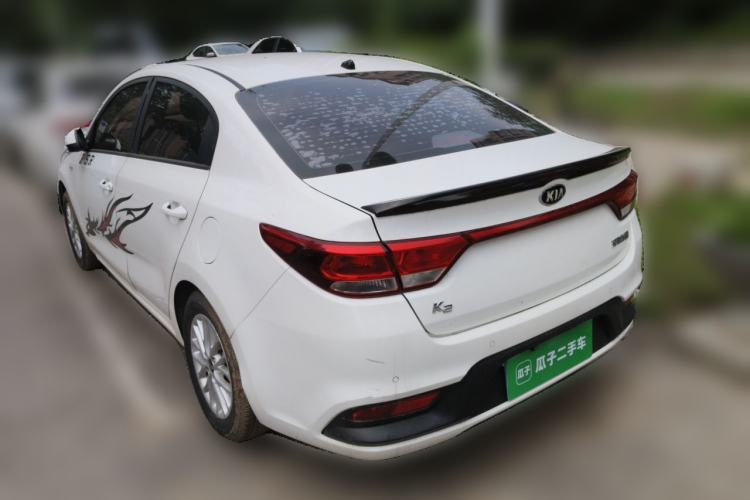 Used Kia K2 2017 Sedan 1.4L Manual Transmission 15th Anniversary Special Edition GLS Rear Left 45 Deg
