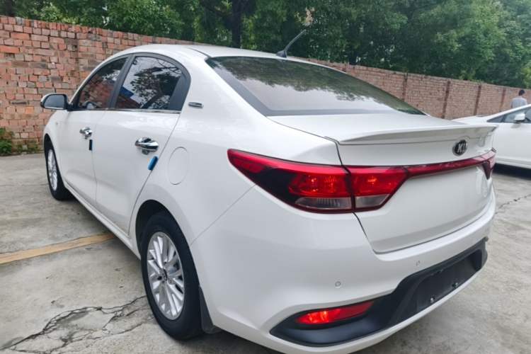 Used Kia K2 2017 Sedan 1.4L Manual Transmission 15th Anniversary Special Edition GLS Rear Left 45 Deg