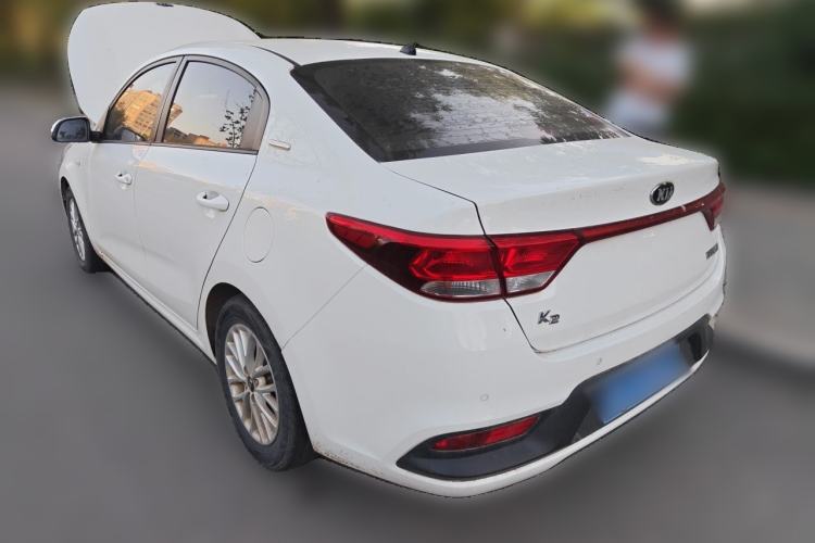 Used Kia K2 2017 Sedan 1.4L Manual Transmission 15th Anniversary Special Edition GLS Rear Left 45 Deg