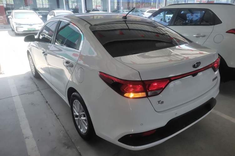 Used Kia K2 2017 Sedan 1.4L Automatic Transmission 15th Anniversary Special Edition GLS Rear Left 45 Deg