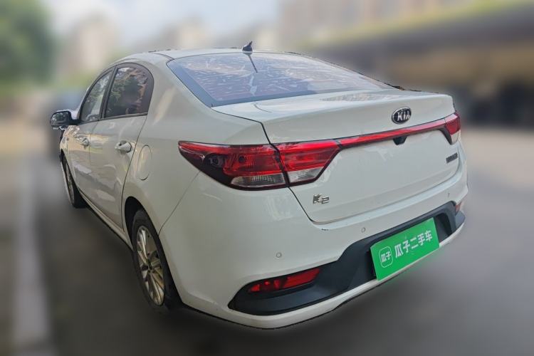Used Kia K2 2017 Sedan 1.4L Automatic Transmission 15th Anniversary Special Edition GLS Rear Left 45 Deg