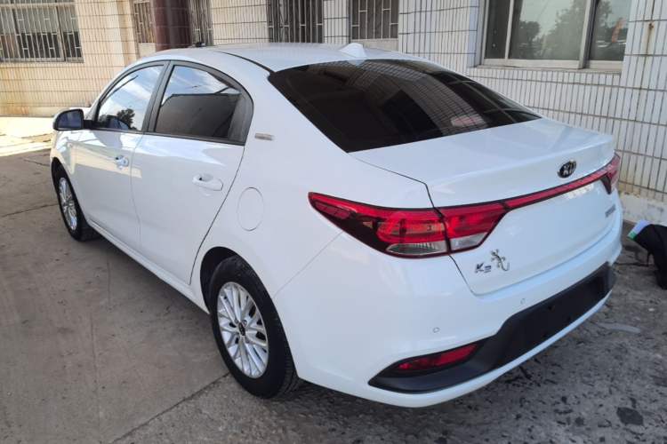 Used Kia K2 2017 Sedan 1.4L Manual Transmission 15th Anniversary Special Edition GLS Rear Left 45 Deg