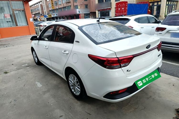 Used Kia K2 2017 Sedan 1.4L Manual Transmission 15th Anniversary Special Edition GLS Rear Left 45 Deg