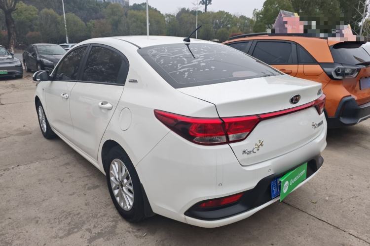 Used Kia K2 2017 Sedan 1.4L Manual Transmission 15th Anniversary Special Edition GLS Rear Left 45 Deg
