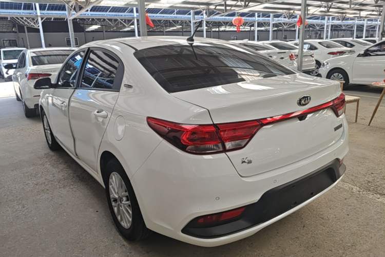 Used Kia K2 2017 Sedan 1.4L Automatic Transmission 15th Anniversary Special Edition GLS Rear Left 45 Deg