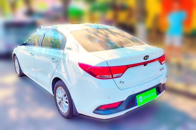 Used Kia K2 2017 Sedan 1.4L Automatic Transmission 15th Anniversary Special Edition GLS Rear Left 45 Deg