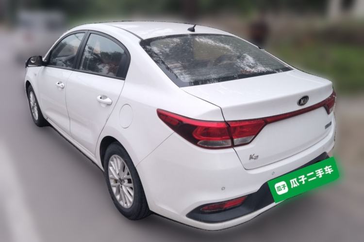 Used Kia K2 2017 Sedan 1.4L Manual Transmission GLS Rear Left 45 Deg