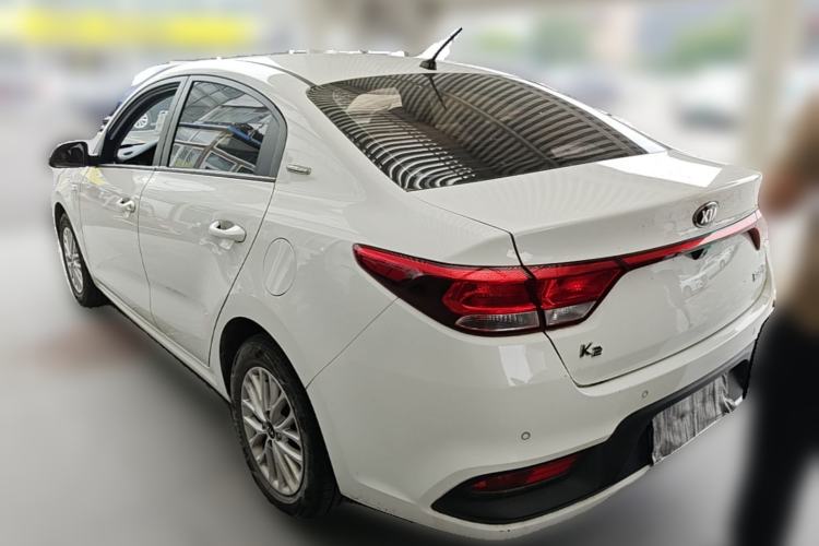 Used Kia K2 2017 Sedan 1.4L Automatic Transmission 15th Anniversary Special Edition GLS Rear Left 45 Deg