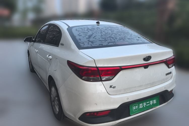 Used Kia K2 2017 Sedan 1.4L Automatic Transmission 15th Anniversary Special Edition GLS Rear Left 45 Deg
