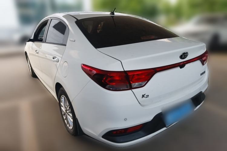Used Kia K2 2017 Sedan 1.4L Automatic Transmission 15th Anniversary Special Edition GLS Rear Left 45 Deg