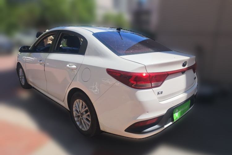 Used Kia K2 2017 Sedan 1.4L Automatic Transmission 15th Anniversary Special Edition GLS Rear Left 45 Deg