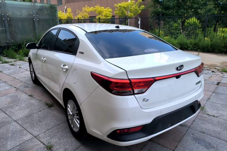 Used Kia K2 2017 Sedan 1.4L Automatic Transmission 15th Anniversary Special Edition GLS Rear Left 45 Deg