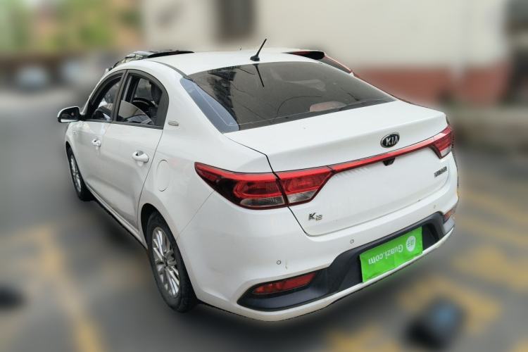 Used Kia K2 2017 Sedan 1.4L Automatic Transmission 15th Anniversary Special Edition GLS Rear Left 45 Deg