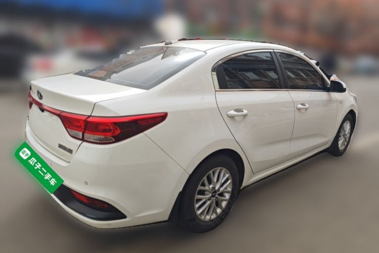Used Kia K2 2017 Sedan 1.4L Automatic Transmission 15th Anniversary Special Edition GLS Rear Right 45 Deg