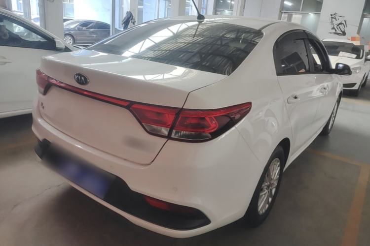 Used Kia K2 2017 Sedan 1.4L Manual Transmission 15th Anniversary Special Edition GLS Rear Right 45 Deg