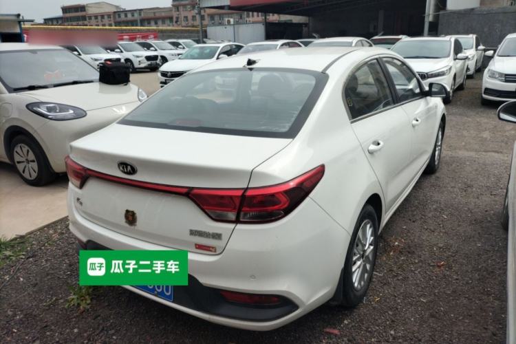 Used Kia K2 2017 Sedan 1.4L Manual Transmission 15th Anniversary Special Edition GLS Rear Right 45 Deg