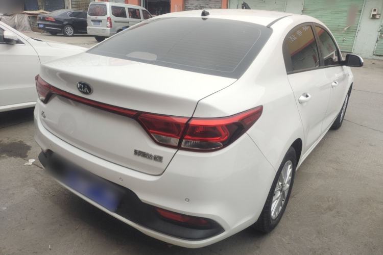 Used Kia K2 2017 Sedan 1.4L Manual Transmission 15th Anniversary Special Edition GLS Rear Right 45 Deg
