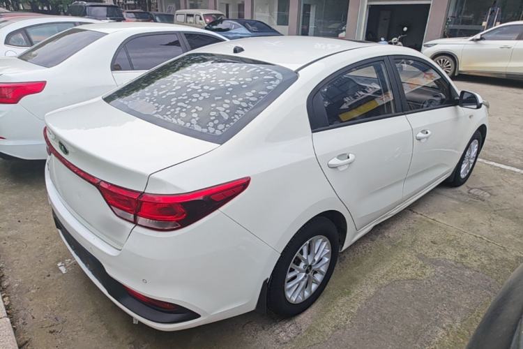 Used Kia K2 2017 Sedan 1.4L Manual Transmission 15th Anniversary Special Edition GLS Rear Right 45 Deg