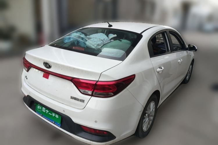 Used Kia K2 2017 Sedan 1.4L Manual Transmission GLS Rear Right 45 Deg
