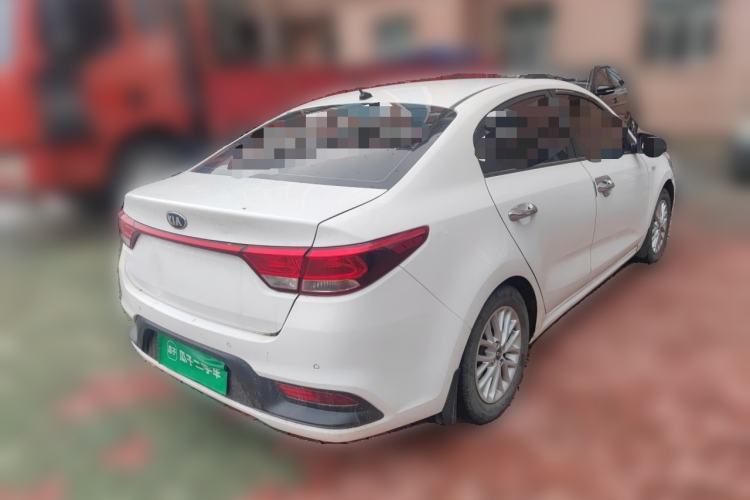 Used Kia K2 2017 Sedan 1.4L Manual Transmission GLS Rear Right 45 Deg