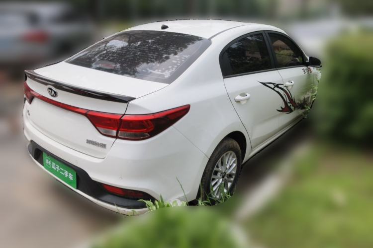 Used Kia K2 2017 Sedan 1.4L Manual Transmission 15th Anniversary Special Edition GLS Rear Right 45 Deg