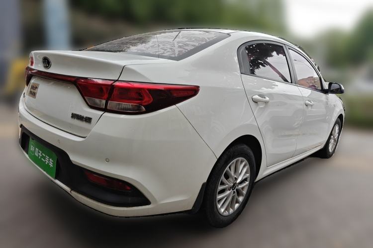 Used Kia K2 2017 Sedan 1.4L Manual Transmission 15th Anniversary Special Edition GLS Rear Right 45 Deg