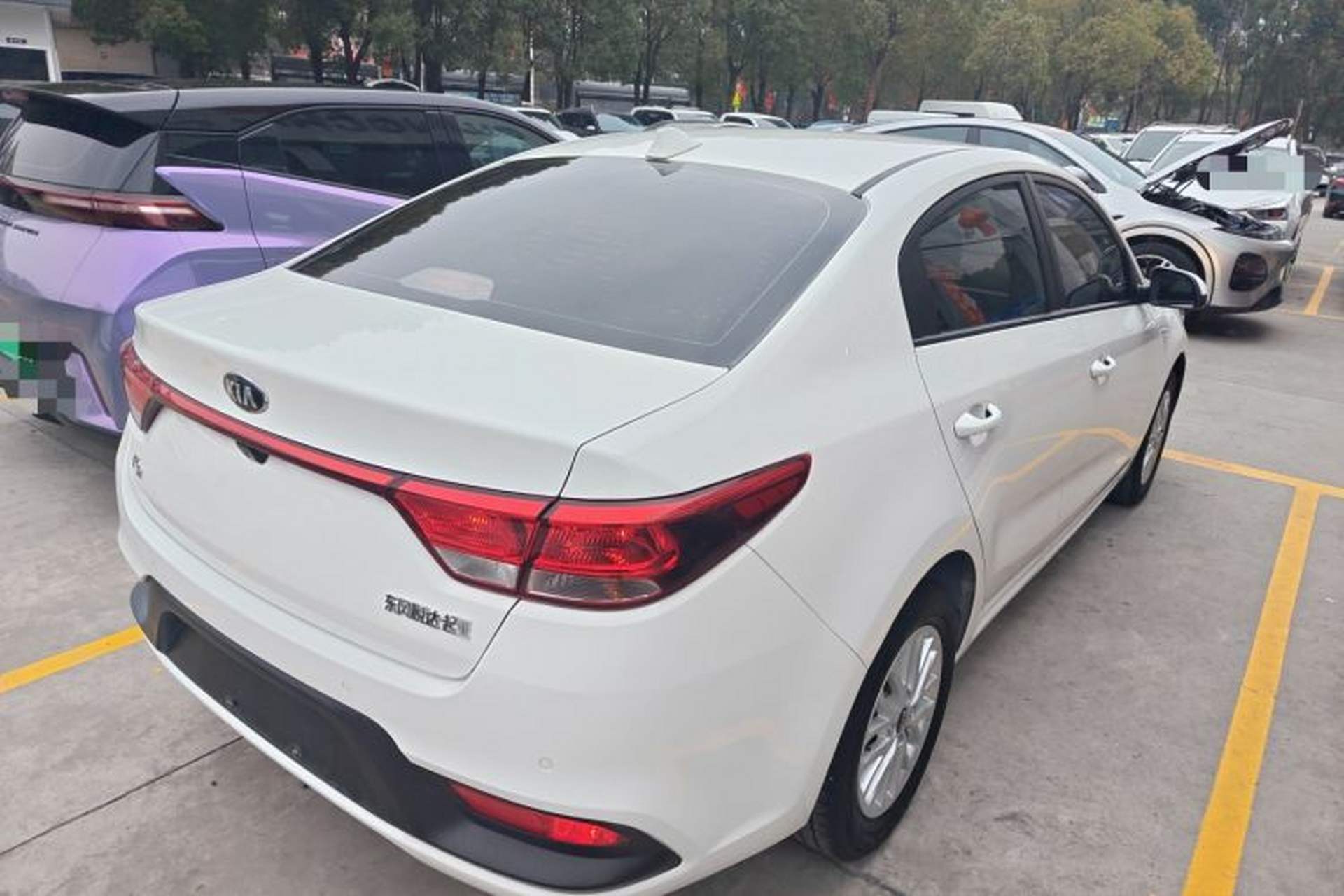 Used Kia K2 2017 Sedan 1.4L Automatic GLS Rear Right 45 Deg