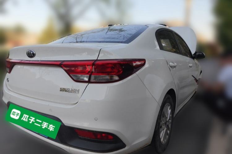 Used Kia K2 2017 Sedan 1.4L Manual Transmission 15th Anniversary Special Edition GLS Rear Right 45 Deg