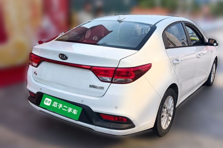 Used Kia K2 2017 Sedan 1.4L Manual Transmission GLS Rear Right 45 Deg