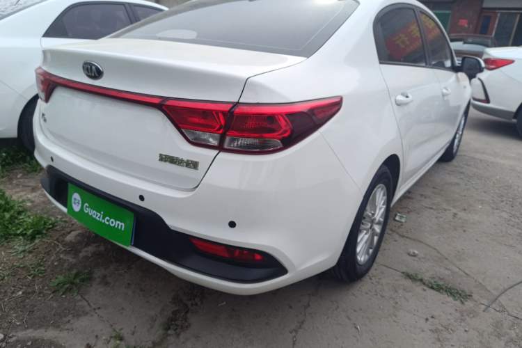 Used Kia K2 2017 Sedan 1.4L Manual Transmission GLS Rear Right 45 Deg