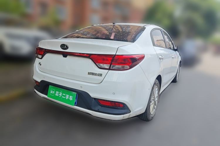 Used Kia K2 2017 Sedan 1.4L Automatic Transmission 15th Anniversary Special Edition GLS Rear Right 45 Deg