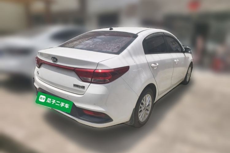 Used Kia K2 2017 Sedan 1.4L Manual Transmission 15th Anniversary Special Edition GLS Rear Right 45 Deg