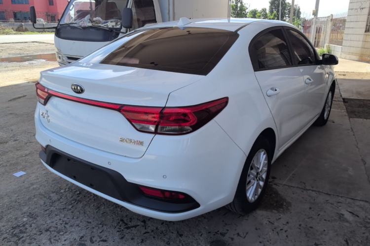 Used Kia K2 2017 Sedan 1.4L Manual Transmission 15th Anniversary Special Edition GLS Rear Right 45 Deg