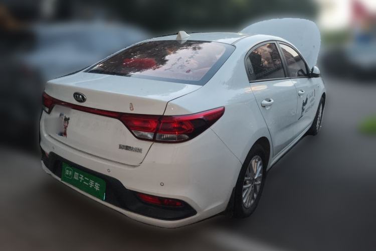 Used Kia K2 2017 Sedan 1.4L Manual Transmission GLS Rear Right 45 Deg