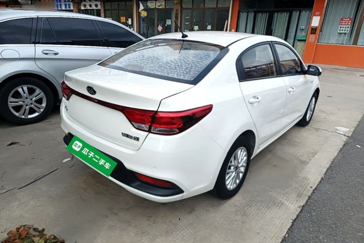 Used Kia K2 2017 Sedan 1.4L Manual Transmission 15th Anniversary Special Edition GLS Rear Right 45 Deg