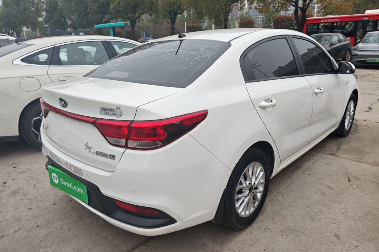 Used Kia K2 2017 Sedan 1.4L Manual Transmission 15th Anniversary Special Edition GLS Rear Right 45 Deg