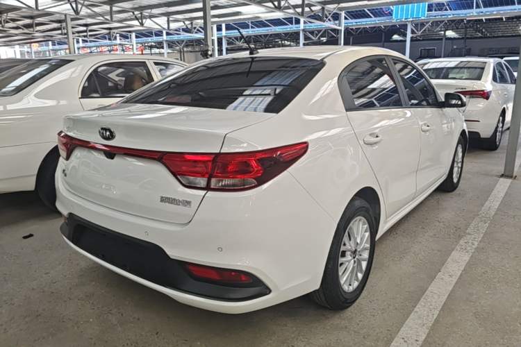 Used Kia K2 2017 Sedan 1.4L Automatic Transmission 15th Anniversary Special Edition GLS Rear Right 45 Deg