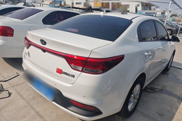 Used Kia K2 2017 Sedan 1.4L Automatic Transmission 15th Anniversary Special Edition GLS Rear Right 45 Deg