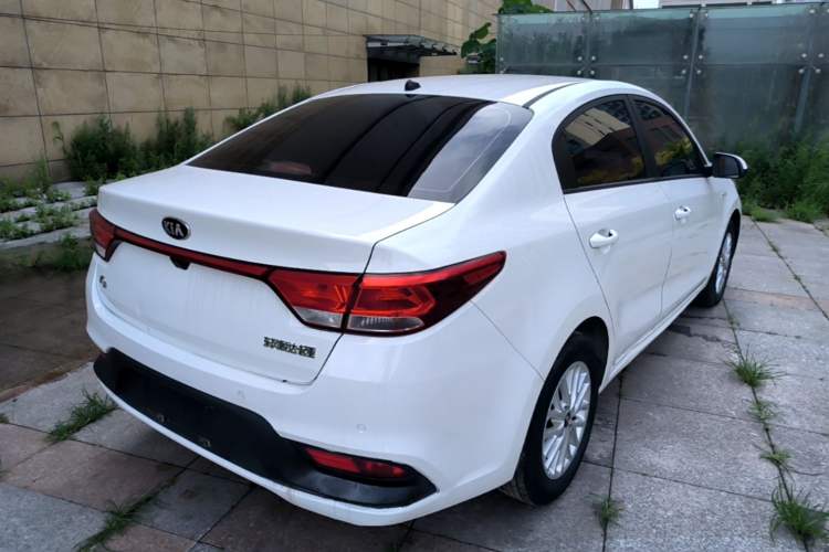 Used Kia K2 2017 Sedan 1.4L Automatic Transmission 15th Anniversary Special Edition GLS Rear Right 45 Deg
