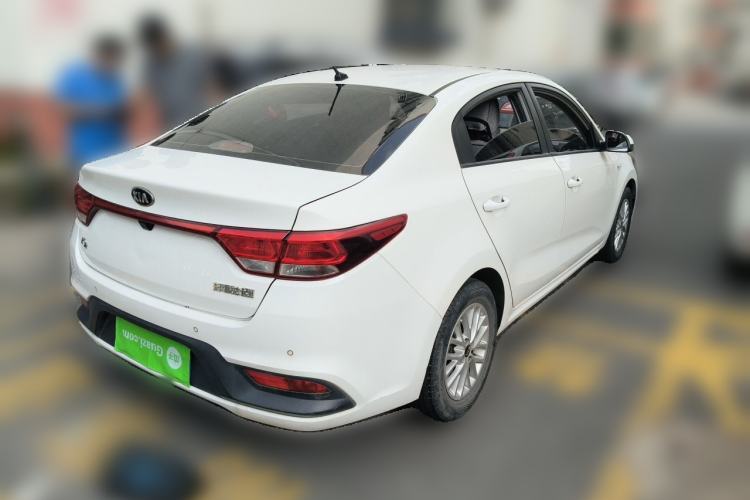 Used Kia K2 2017 Sedan 1.4L Automatic Transmission 15th Anniversary Special Edition GLS Rear Right 45 Deg