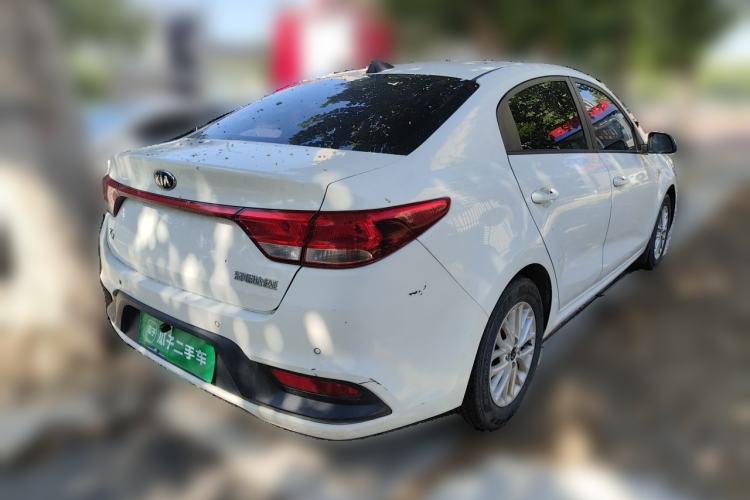 Used Kia K2 2017 Sedan 1.4L Manual Transmission GLS Rear Right 45 Deg