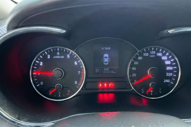 Used Kia K3 2013 1.6L Automatic GLS Odometer Close Up