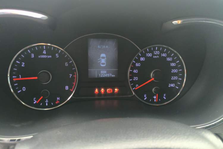 Used Kia K3 2013 1.6L Manual GLS Odometer Close Up
