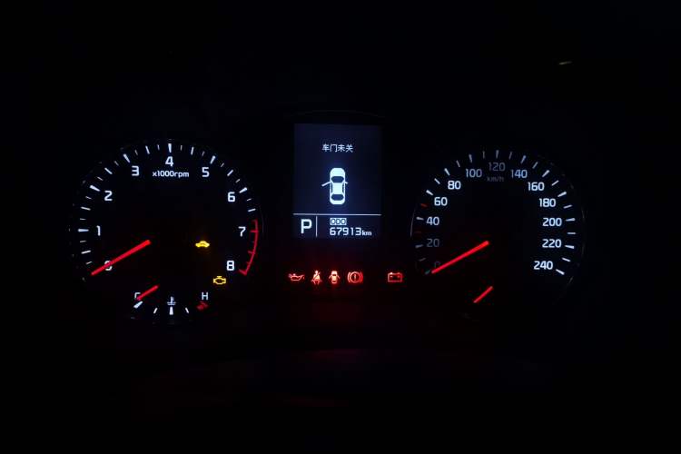 Used Kia K3 2013 1.6L Automatic GL Odometer Close Up
