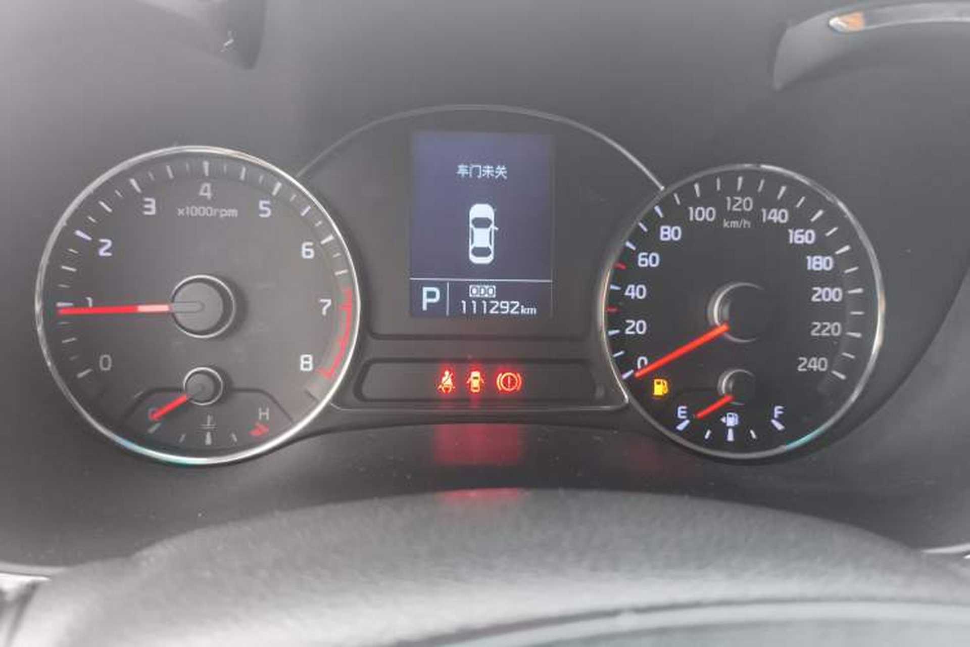 Used Kia K3 2013 1.6L Automatic GLS Odometer Close Up