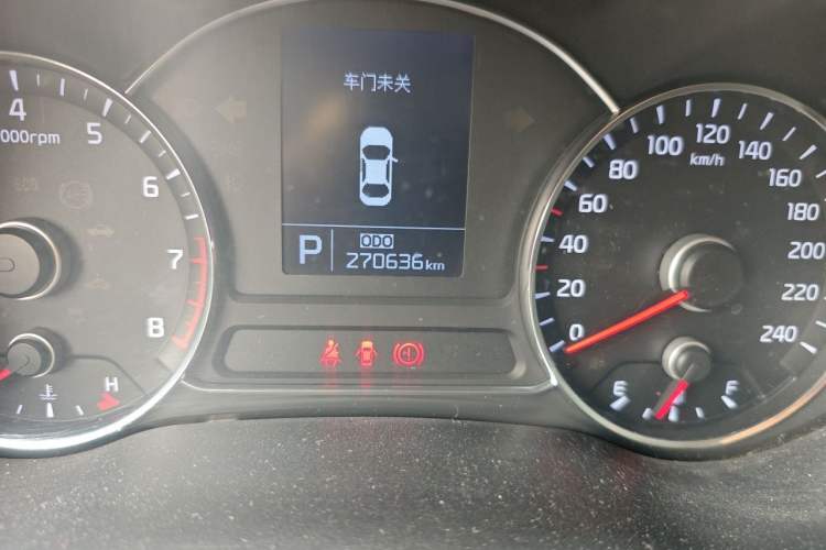 Used Kia K3 2013 1.6L Automatic GLS Odometer Close Up