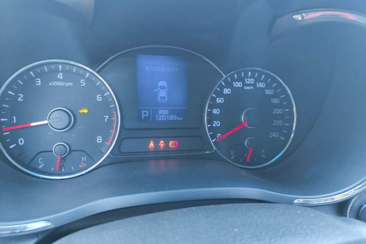 Used Kia K3 2013 1.6L Automatic GLS Odometer Close Up