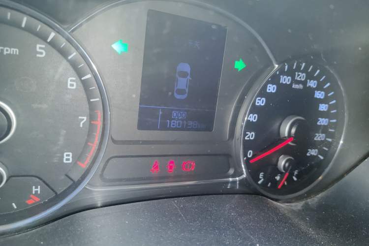 Used Kia K3 2013 1.6L Manual GLS Odometer Close Up