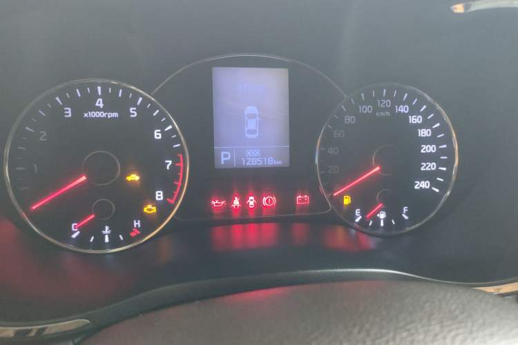 Used Kia K3 2013 1.6L Automatic GLS Odometer Close Up