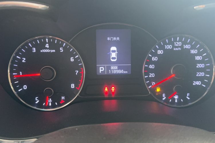 Used Kia K3 2013 1.6L Automatic GLS Odometer Close Up